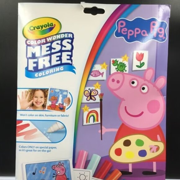 2023 New Crayola Color Wonder Mess Free Coloring Peppa Pig - Picture 1 of 3